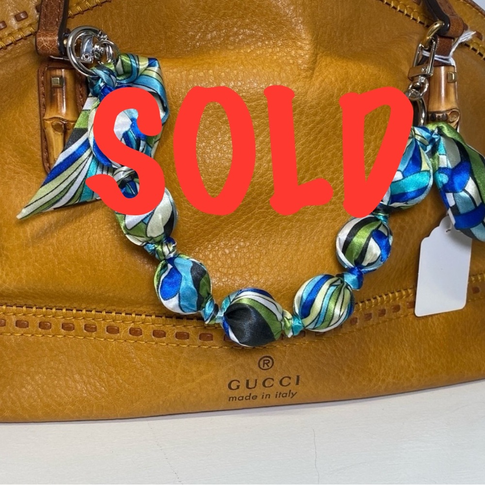 Perfect bag strap twilly for fall! New from Europe!